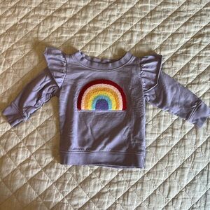 Monica and Andy heart sweatshirt